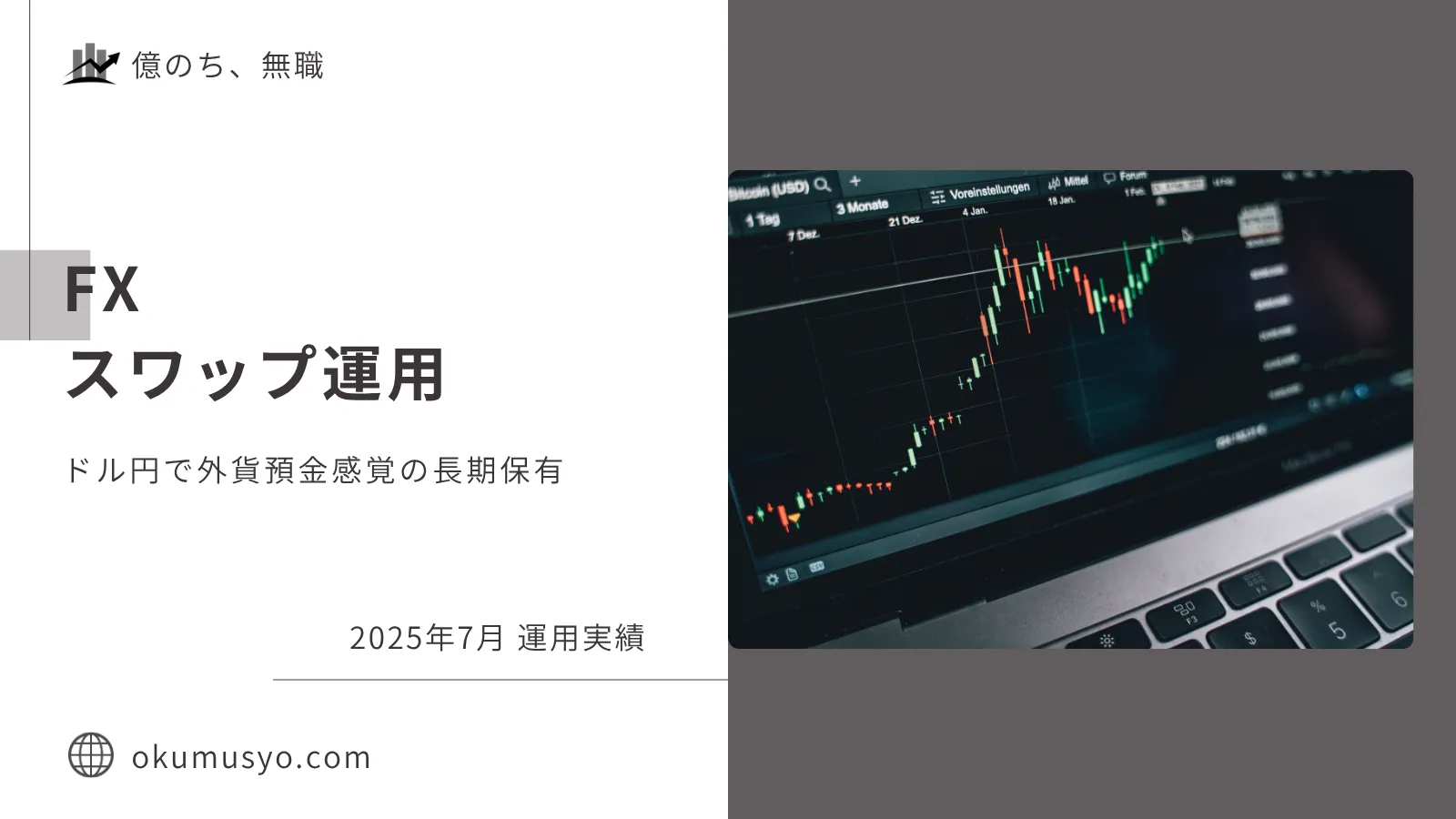 【2025年7月】FXスワップ収益 ～ドル円外貨預金感覚の長期保有～