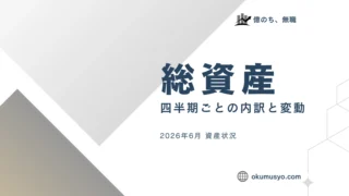 【総資産】2026年6月 ～四半期ごとの推移～
