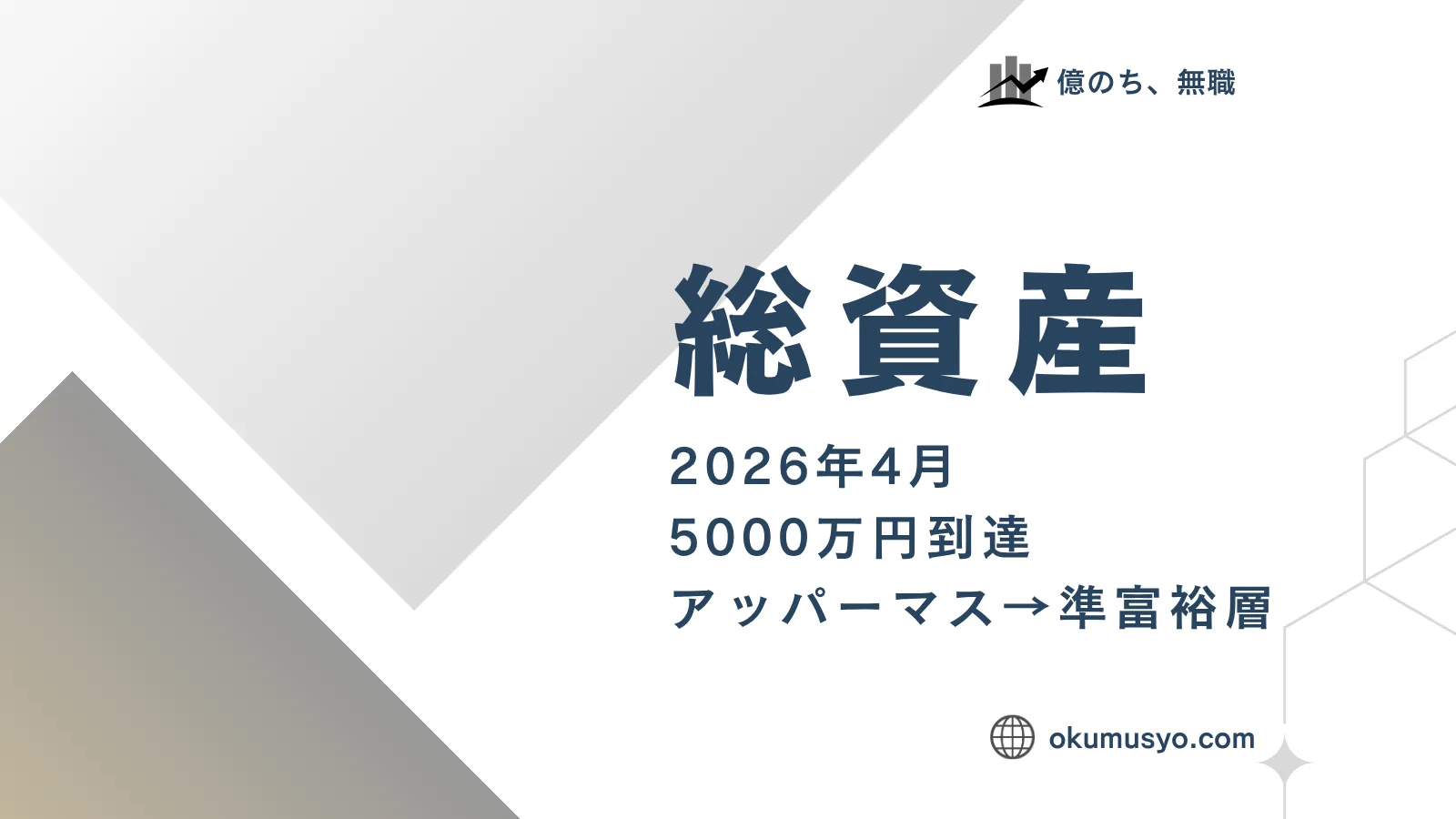 【総資産】2026年4月 〜準富裕層5000万円到達〜